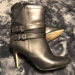 Friday night black boots with heels